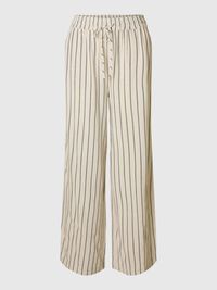 HOOG GETAILLEERD WIDE LEG BROEK, Sandshell, highres