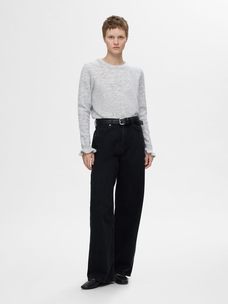 Selected PULLOVER, Light Grey Melange, highres - 16094269_LightGreyMelange_005.jpg