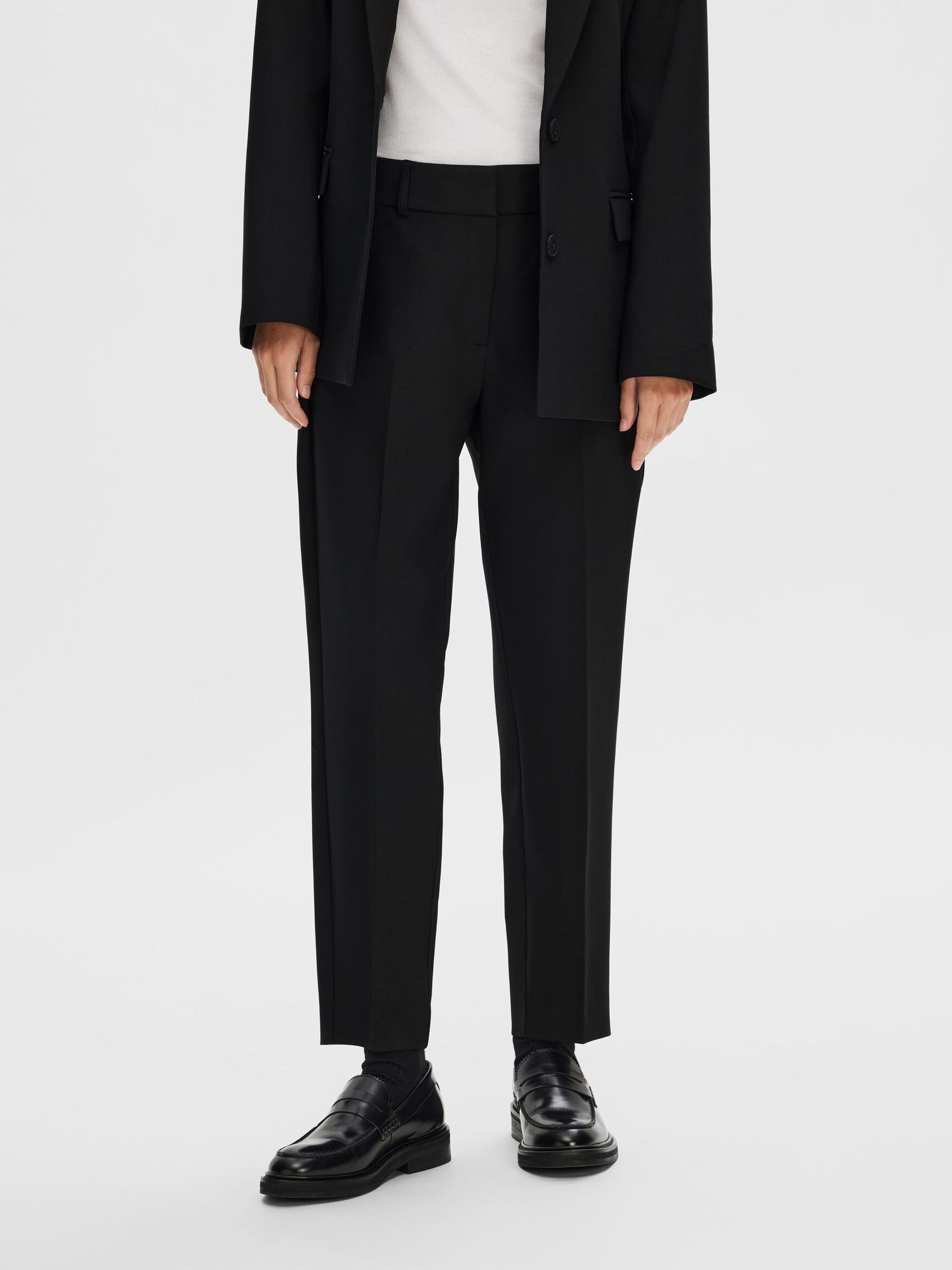 SLIM FIT BESKURNA BYXOR, Black, highres