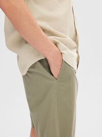 REGULAR FIT FLEX SHORTS, Vetiver, highres
