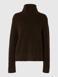 WOOL BLEND HIGH-NECK JUMPER, Delicioso, highres