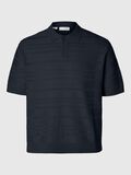 Selected GESTRUCTUREERDE GEBREIDE POLO, Sky Captain, highres - 16097574_SkyCaptain_001.jpg