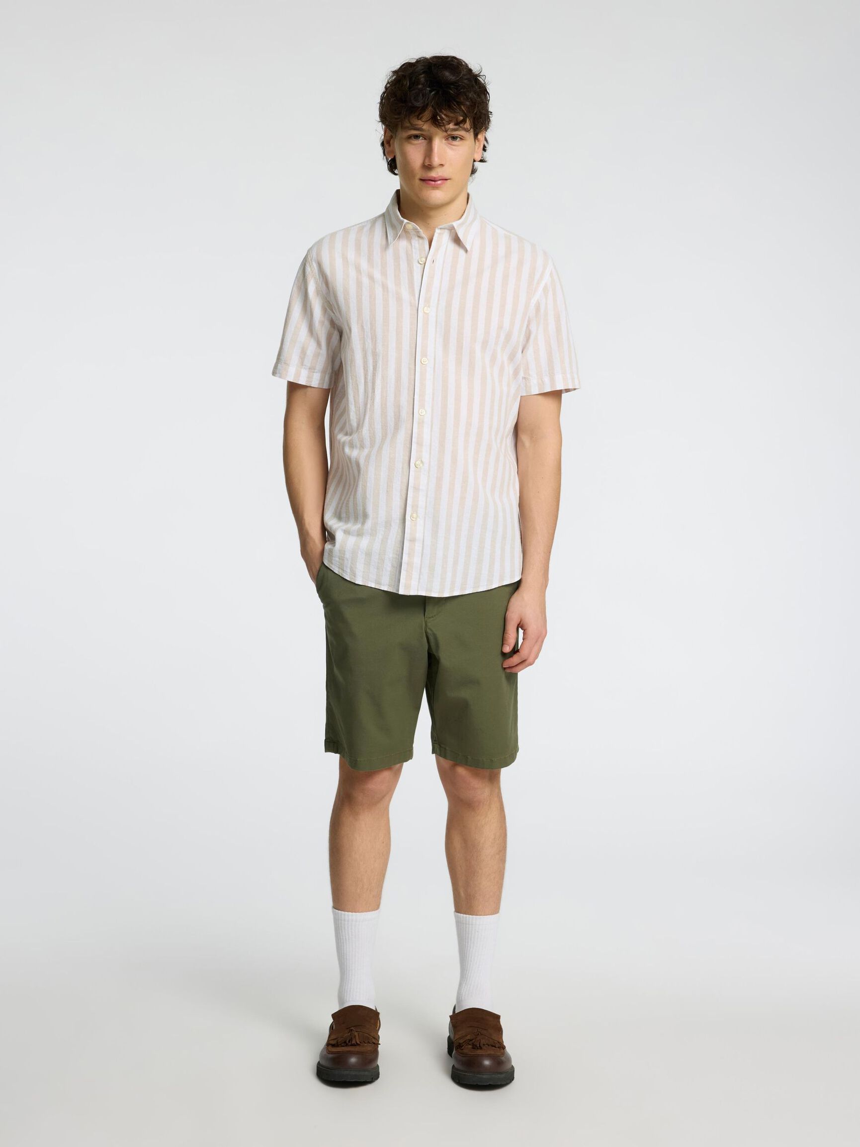 DISEÑO CLÁSICO CAMISA DE MANGA CORTA, Pure Cashmere, highres