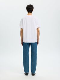 COTTON REGULAR FIT T-SHIRT, Bright White, highres