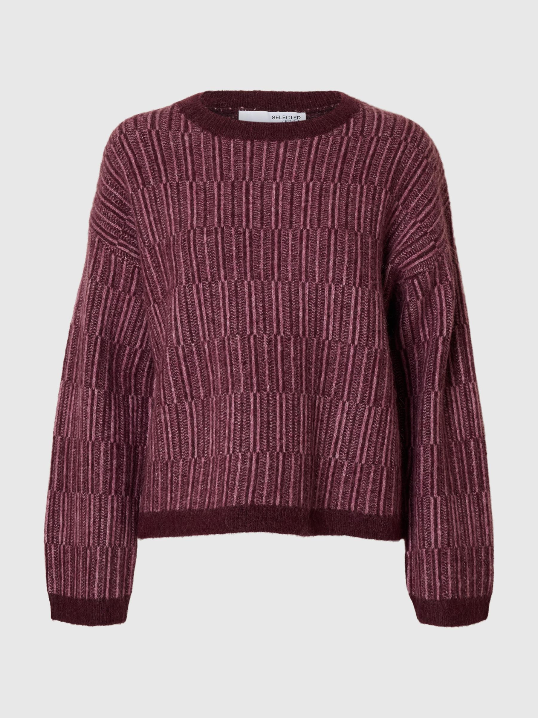 WOOL BLEND KNITTED JUMPER, Fig, highres