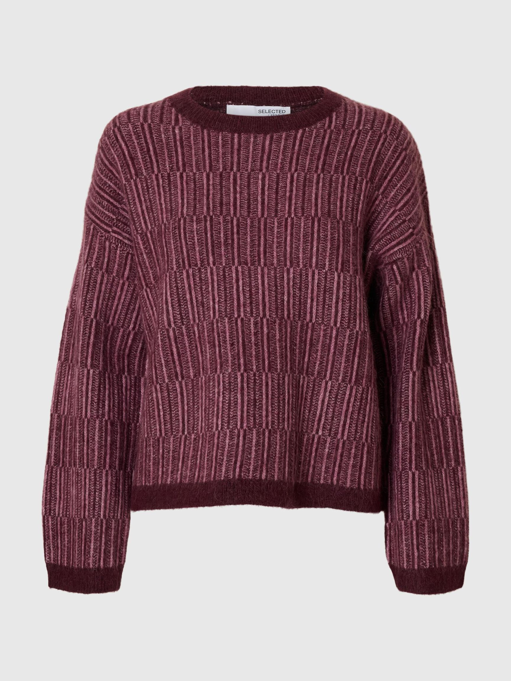WOOL BLEND KNITTED JUMPER, Fig, highres