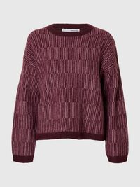 WOOL BLEND KNITTED JUMPER, Fig, highres
