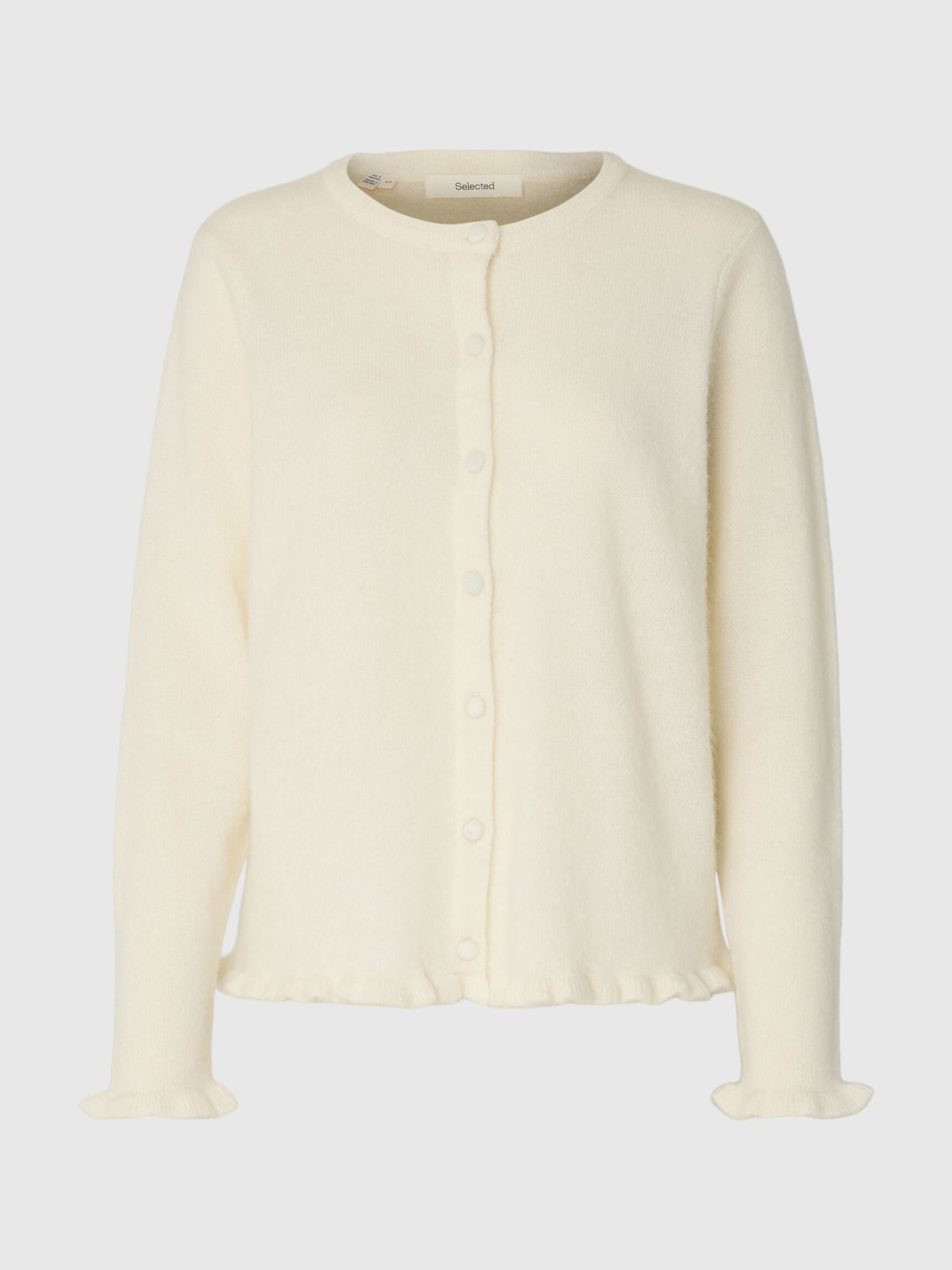LAINE MÉLANGÉE CARDIGAN EN MAILLE, Snow White, highres
