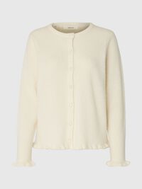 LAINE MÉLANGÉE CARDIGAN EN MAILLE, Snow White, highres