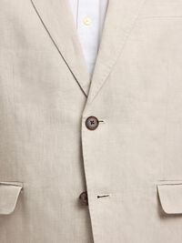 100% LEINEN BLAZER, Sand, highres