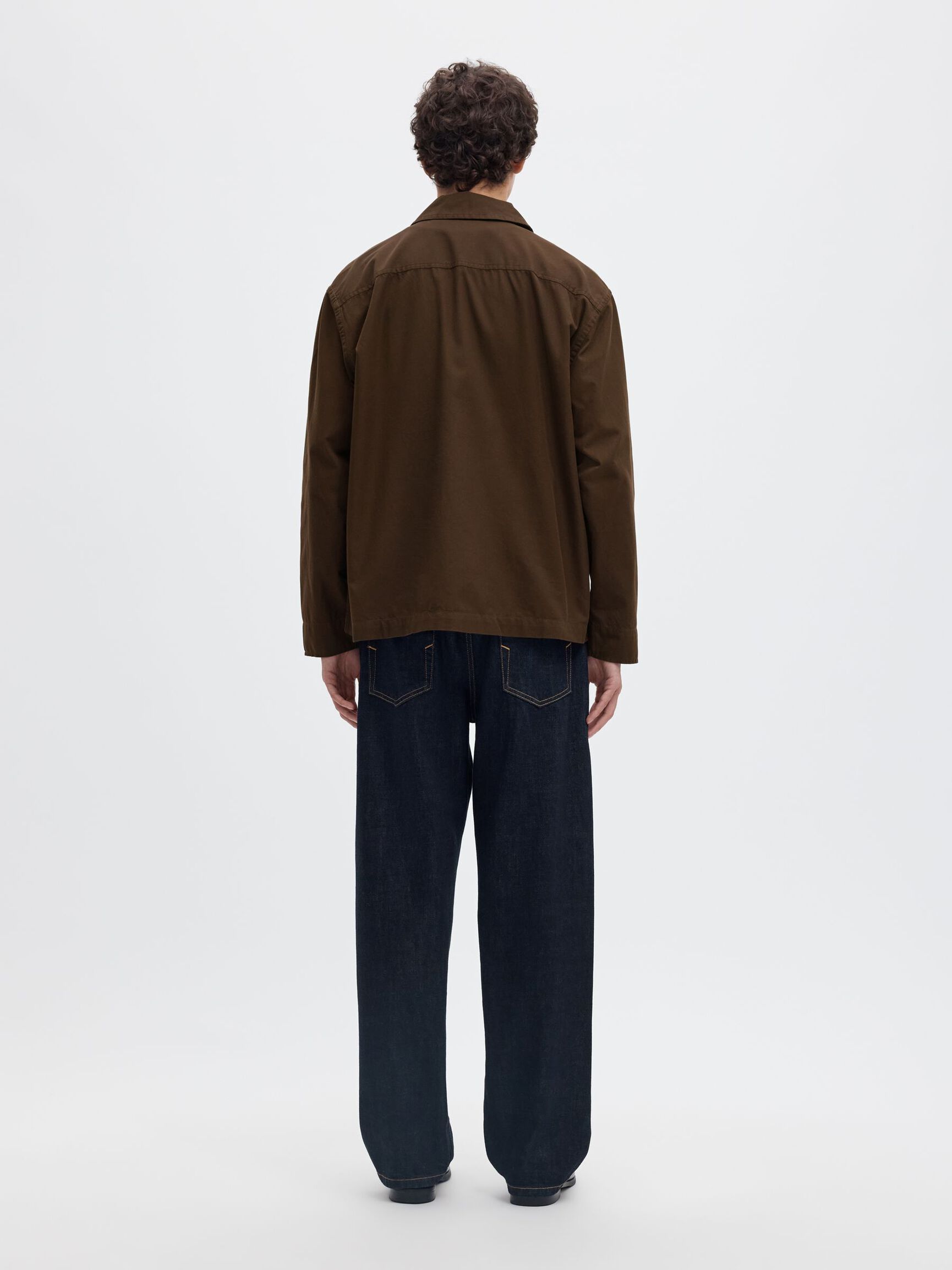 RELAXED FIT OVERSHIRT, Demitasse, highres