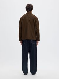 RELAXED FIT OVERSHIRT, Demitasse, highres