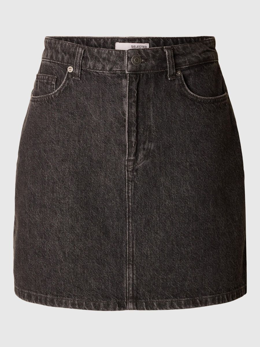 Selected HIGH WAIST JEANSROCK, Black, highres - 16096683_Black_001.jpg