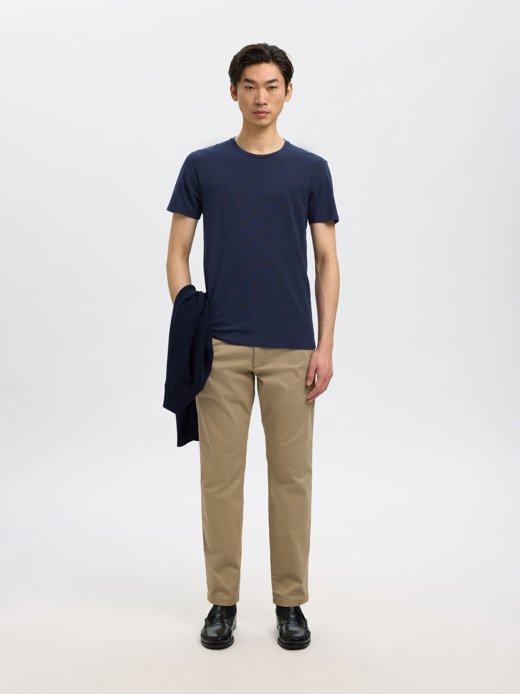 SHORT-SLEEVED T-SHIRT, Navy Blazer, highres