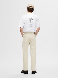 196 STRAIGHT FIT JEANS, Oatmeal, highres
