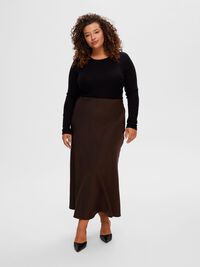 SATIN MIDI SKIRT, Java, highres