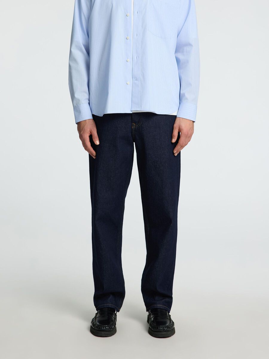 Selected 220 LOOSE-FIT JEANS, Dark Blue Denim, highres - 16098203_DarkBlueDenim_1195480_003.jpg