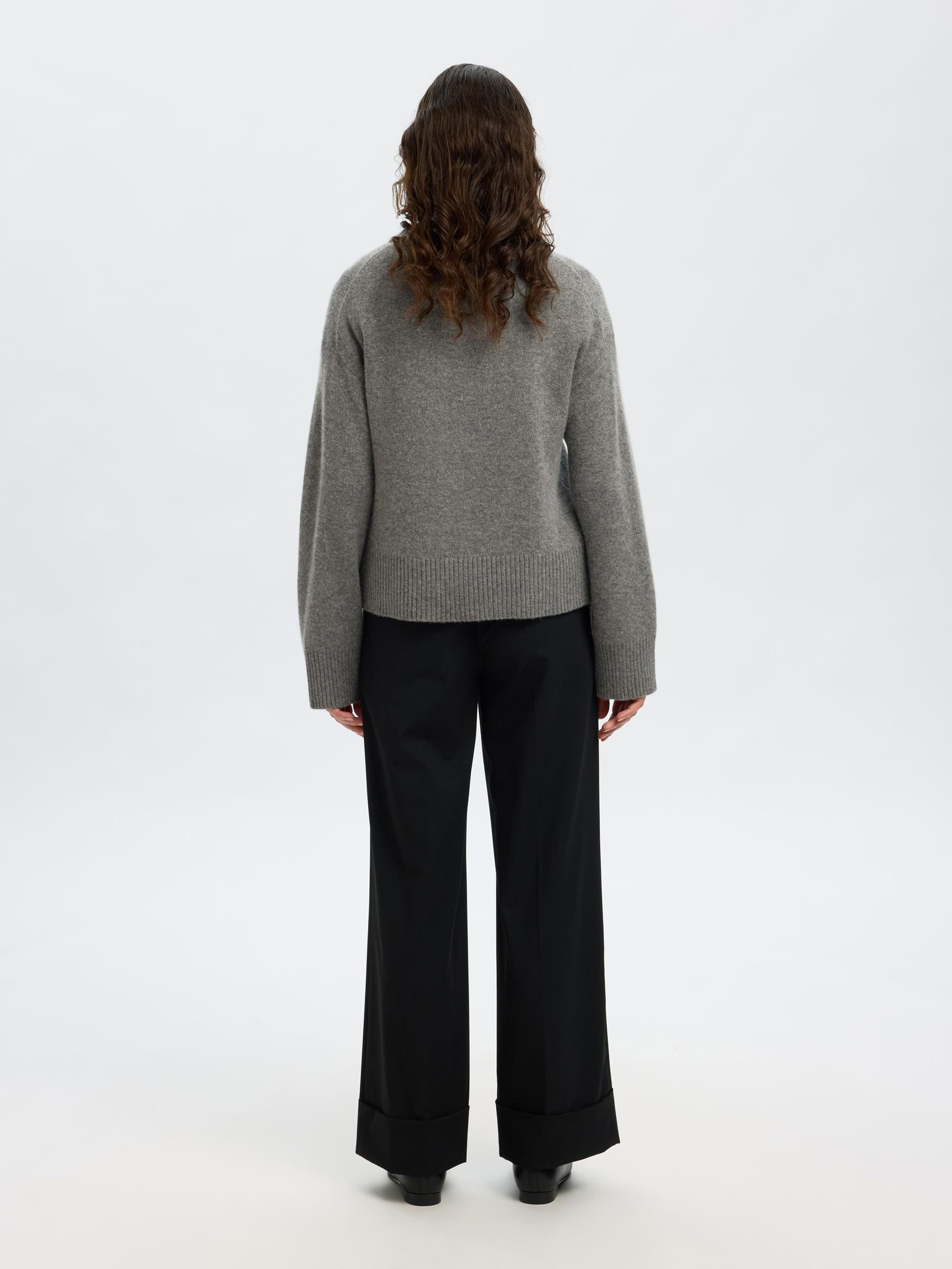 WOLL-KASCHMIR-MIX PULLOVER, Medium Grey Melange, highres