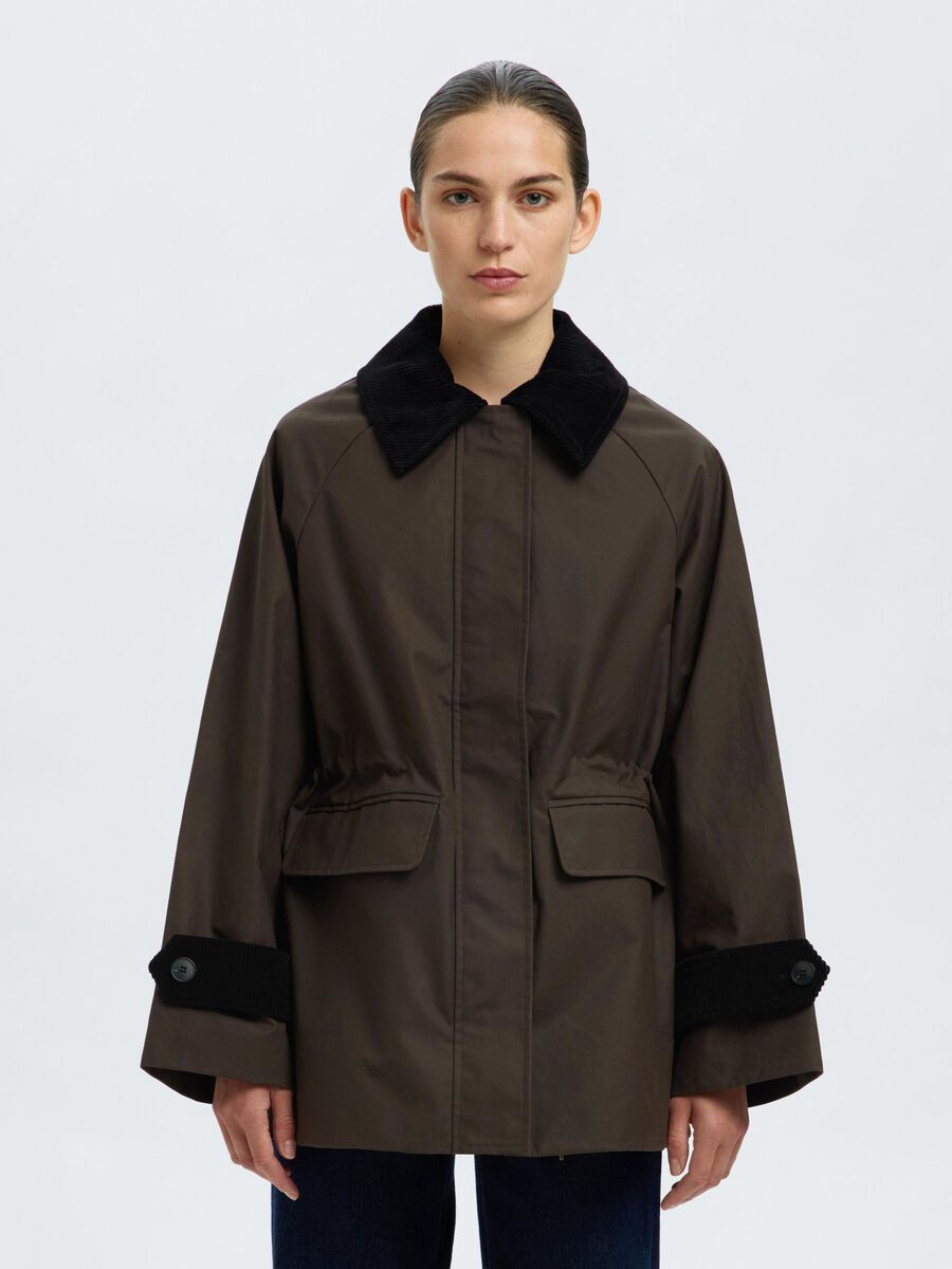 Product tile image - WAXED COTTON JACKET, Delicioso | 16096657_Delicioso