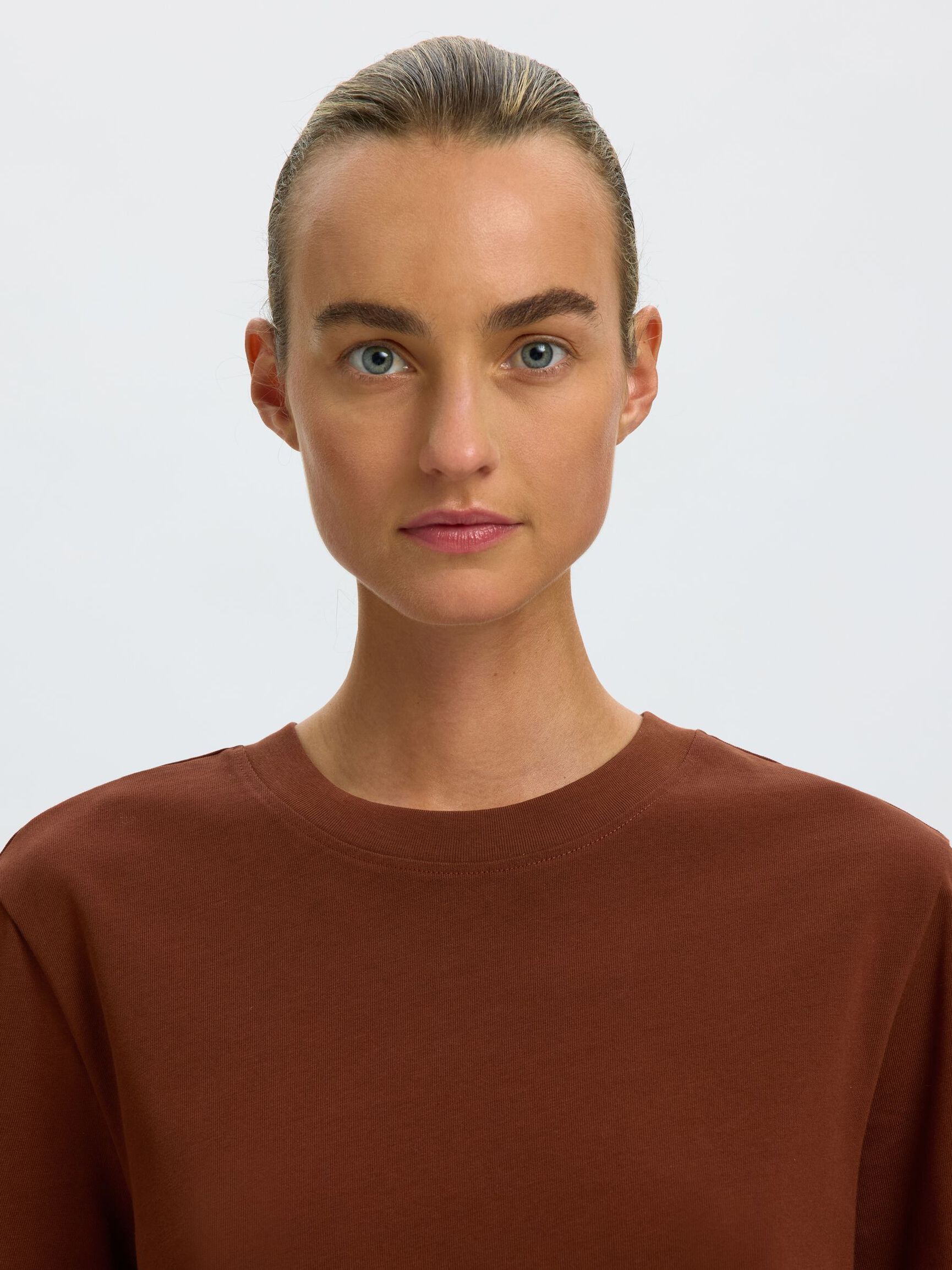 BOXY T-SHIRT, Cherry Mahogany, highres