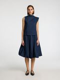 Selected PLEATED SLEEVELESS TOP, Outer Space, highres - 16099015_OuterSpace_005.jpg
