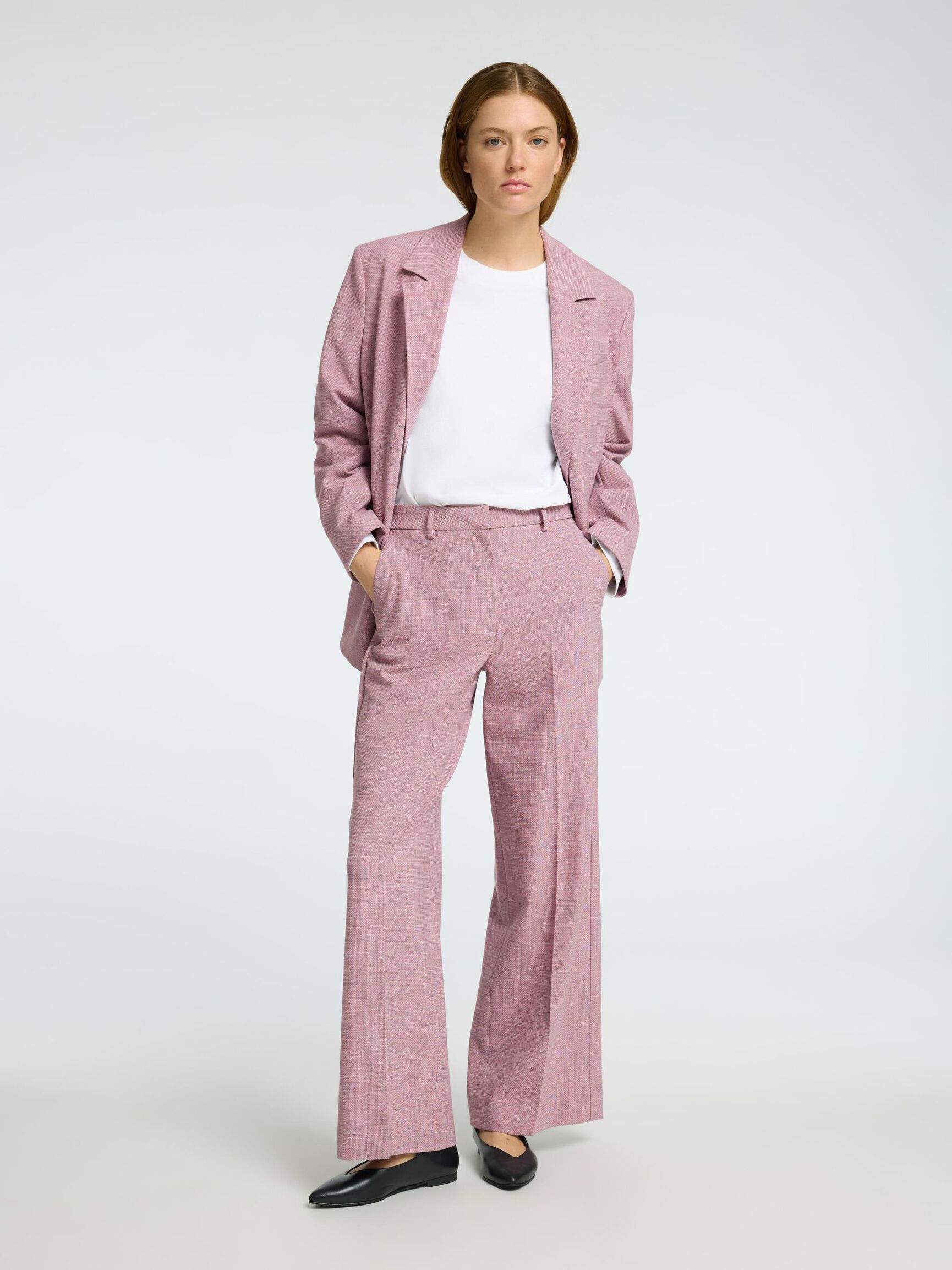 VISKOSEMIX ANZUG HOSE, Bleached Mauve, highres