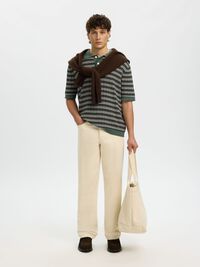 STRUCTURED  KNITTED POLO SHIRT, Balsam Green, highres