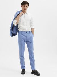 SLIM FIT SUIT TROUSERS, Light Blue, highres