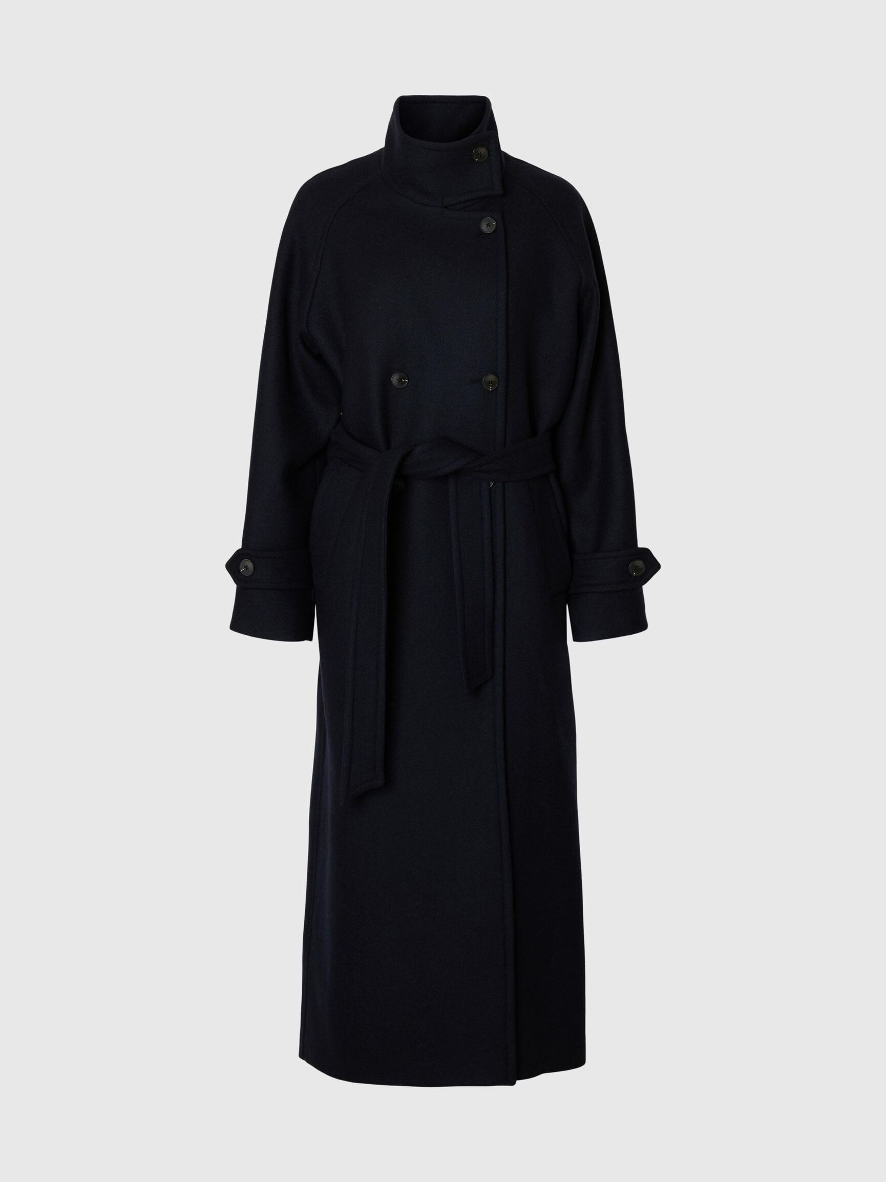 WOOL BLEND  COAT, Sky Captain, highres