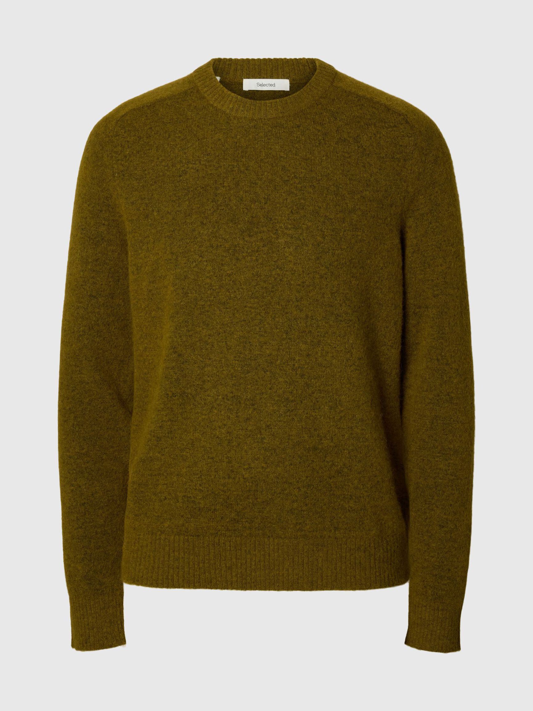 LONG-SLEEVED PULLOVER, Fir Green, highres
