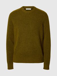 LONG-SLEEVED PULLOVER, Fir Green, highres