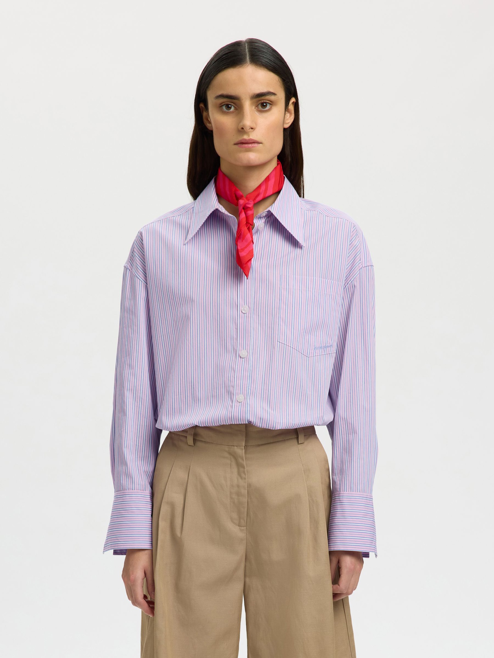 OVERSIZED SKJORTE, Fresh Pink, highres