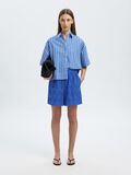 Selected BRODERIE ANGLAISE HØJTALJEDE SHORTS, Dazzling Blue, highres - 16097773_DazzlingBlue_008.jpg