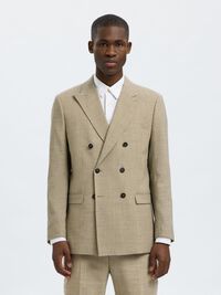 SLIM FIT ZWEIREIHIGER BLAZER, Sand, highres