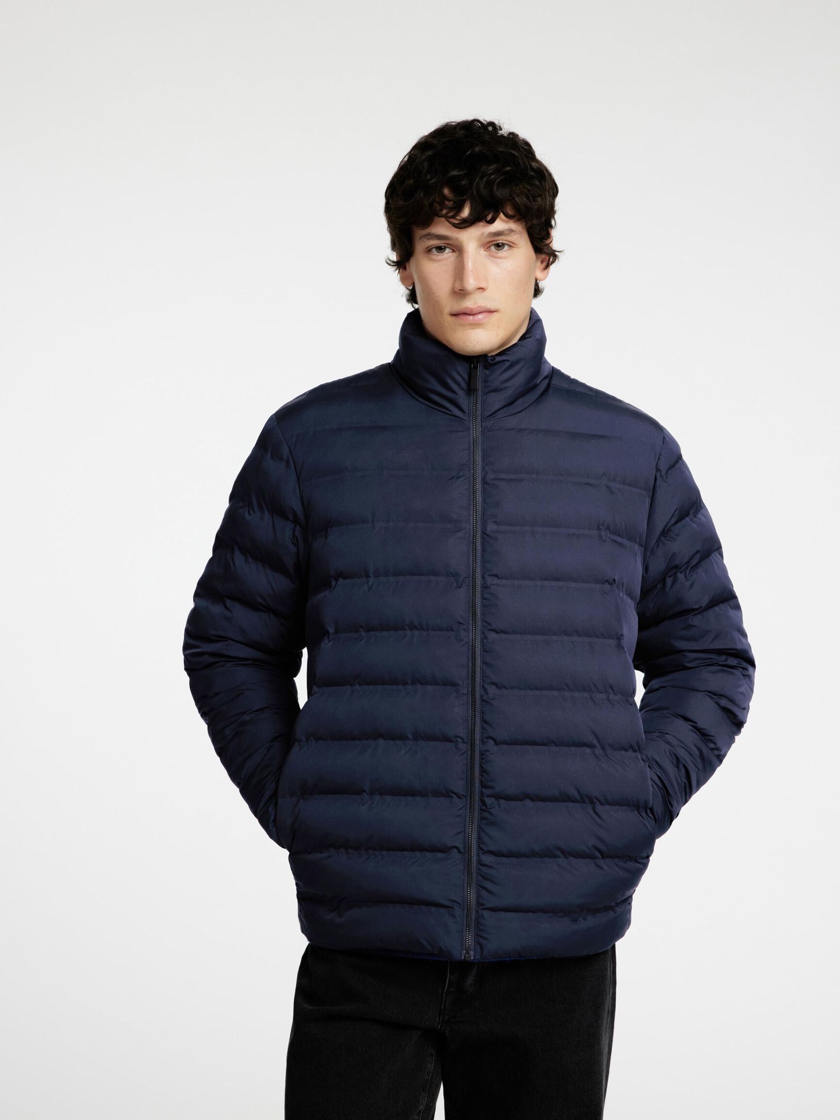 PADDED QUILTED JACKET, Sky Captain, highres