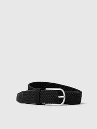 BRAIDED BELT, Black, highres