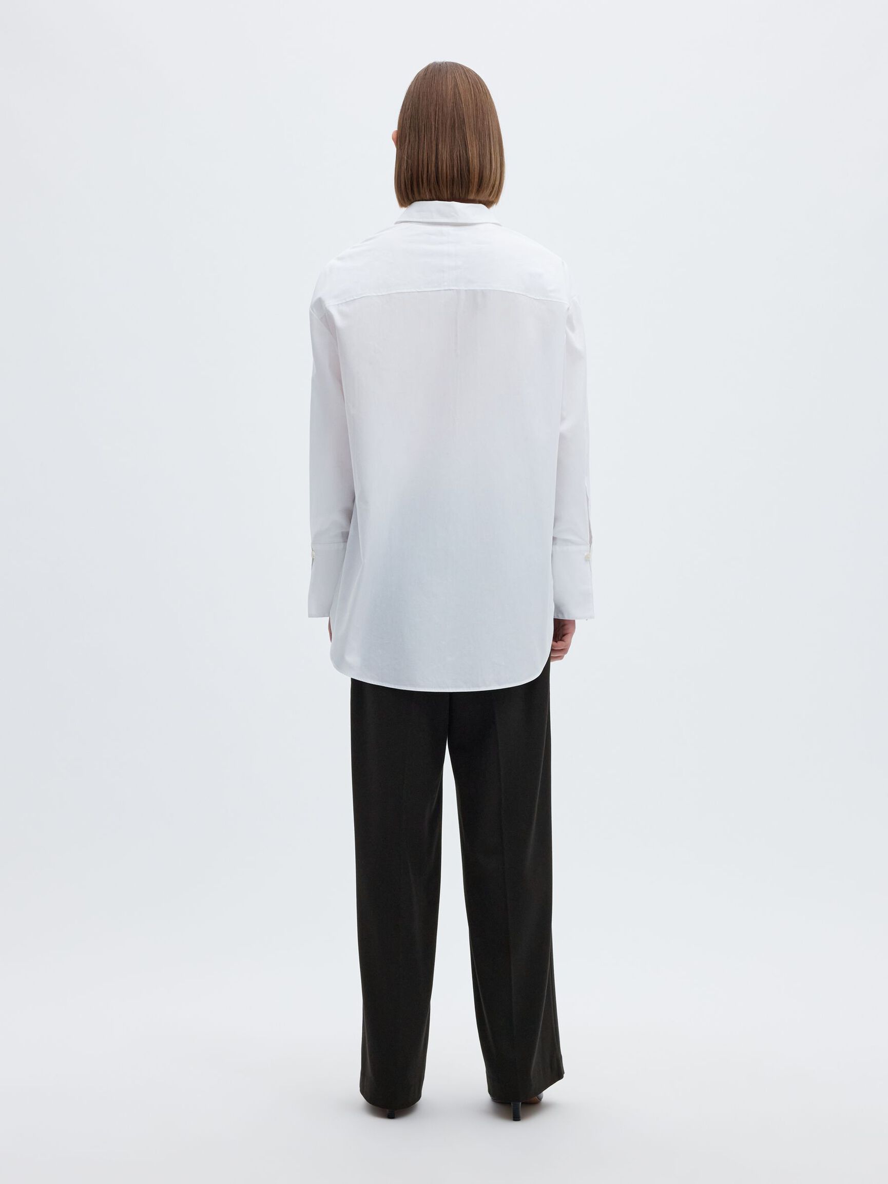 WIDE FIT TROUSERS, Black, highres