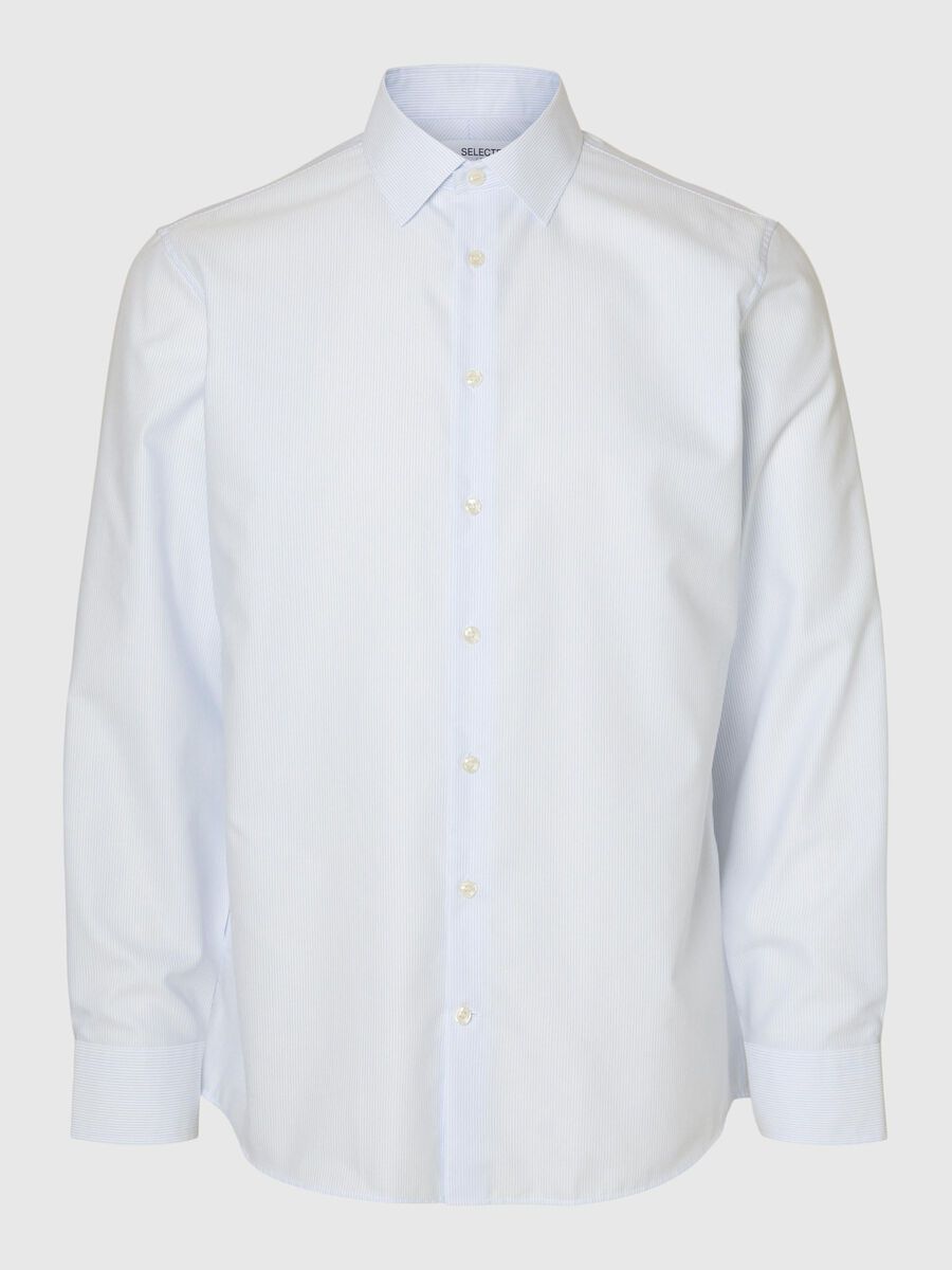 Selected 100% BAUMWOLL SLIM FIT HEMD, White, highres - 16096905_White_1165904_001.jpg