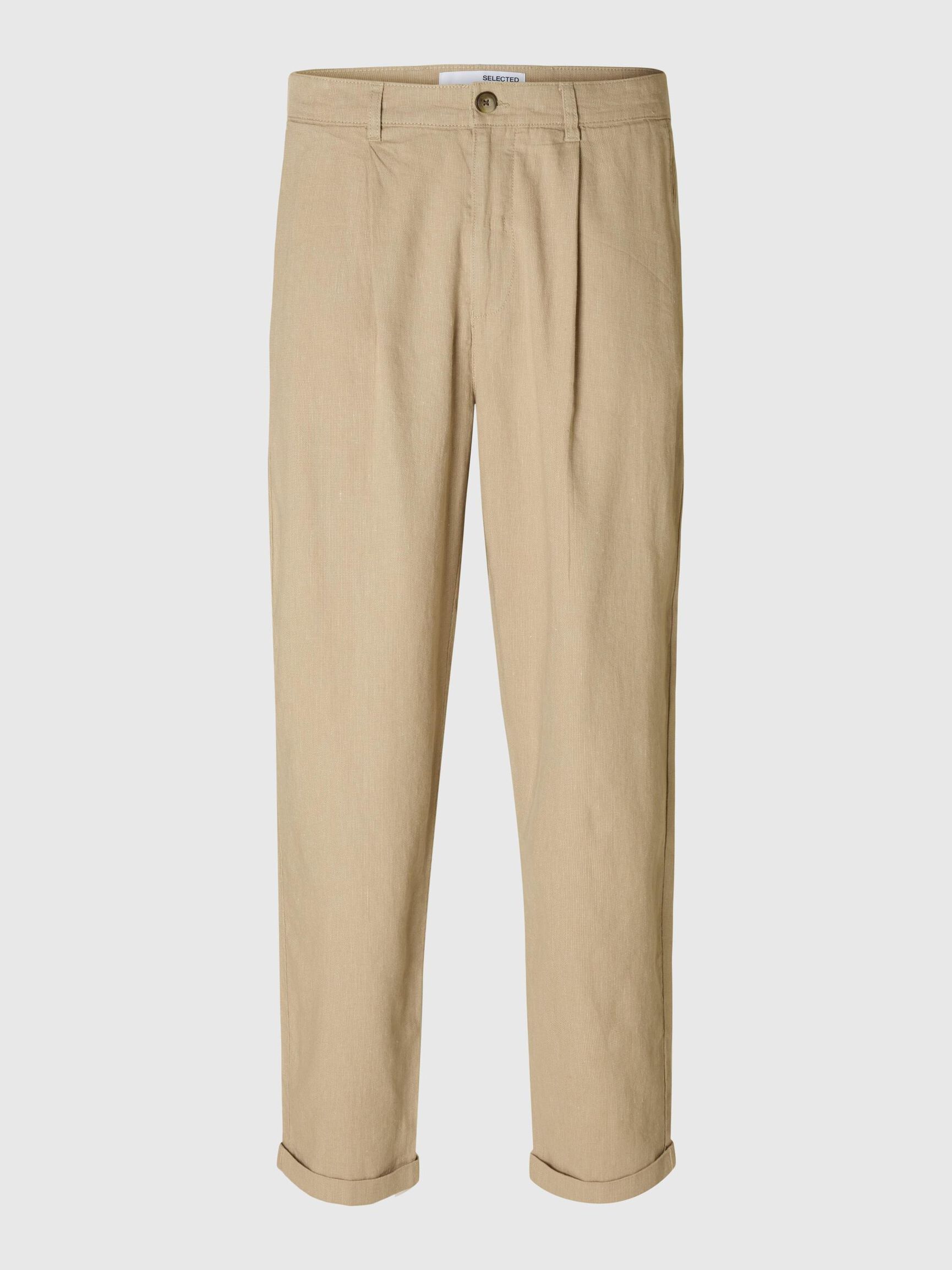 CROPPED RELAXED FIT HOSE, Chinchilla, highres