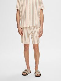 BAUMWOLL SHORTS, Egret, highres
