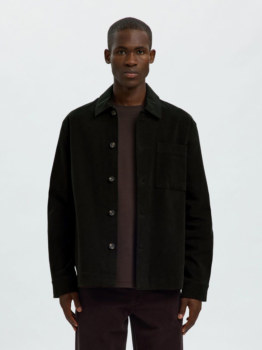 Product tile image - COTTON OVERSHIRT, Forest Night | 16099615_ForestNight