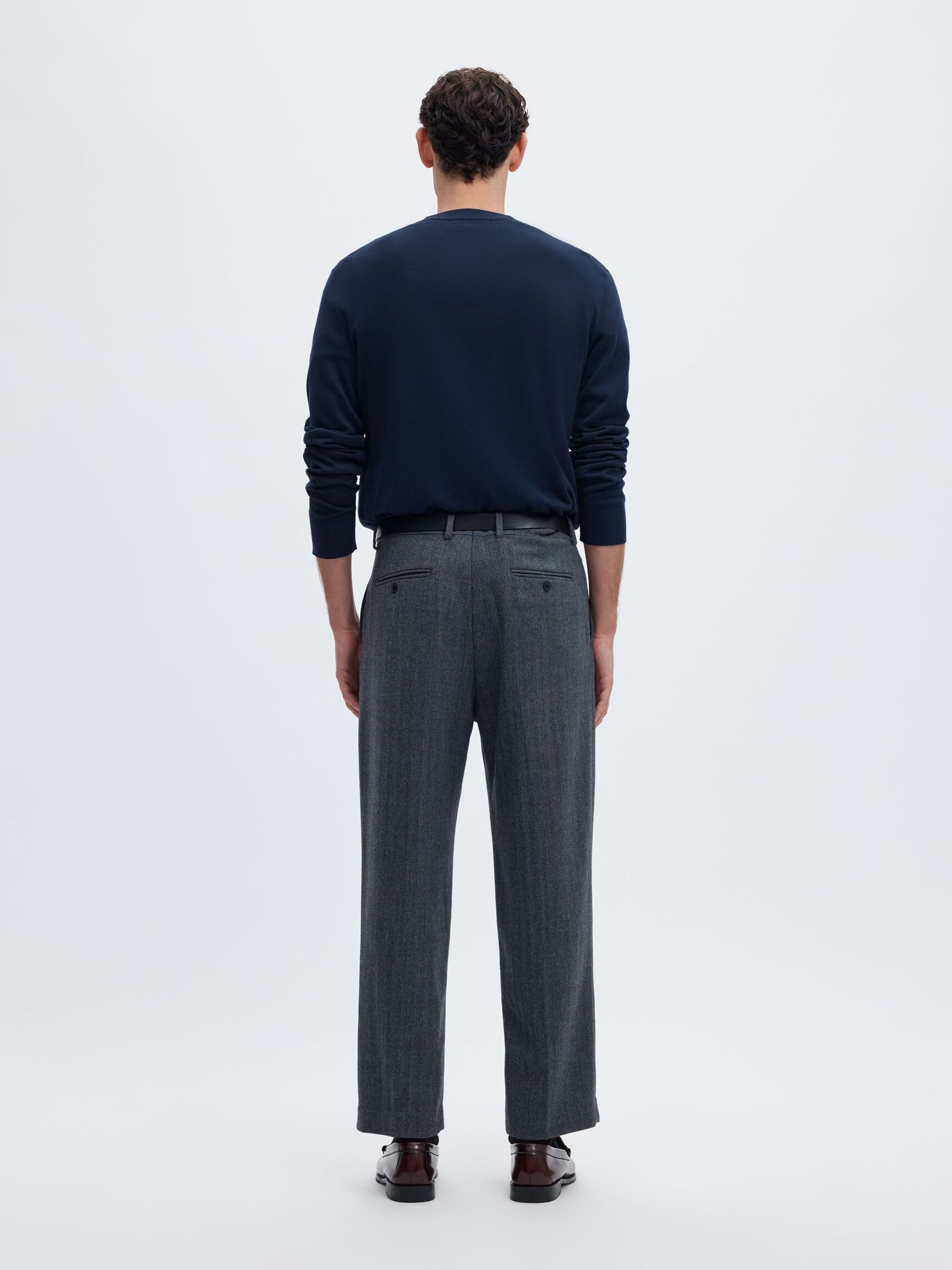 COTTON PULLOVER, Navy Blazer, highres