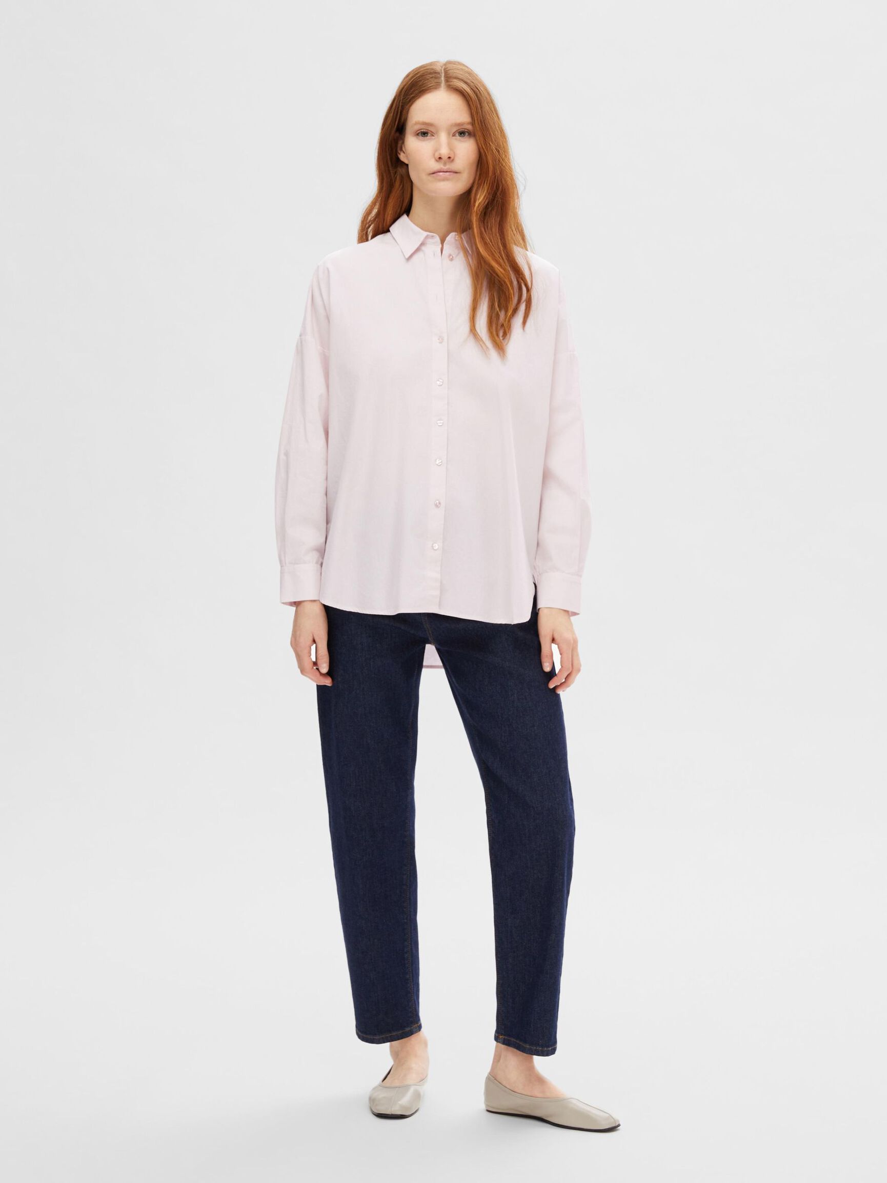CORTE OVERSIZE CAMISA, Cradle Pink, highres