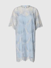 SPITZEN MIDIKLEID, Cashmere Blue, highres