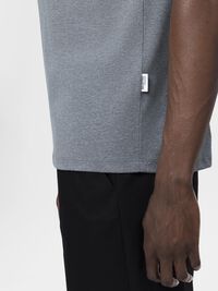 REGULAR T-SHIRT, Medium Grey Melange, highres