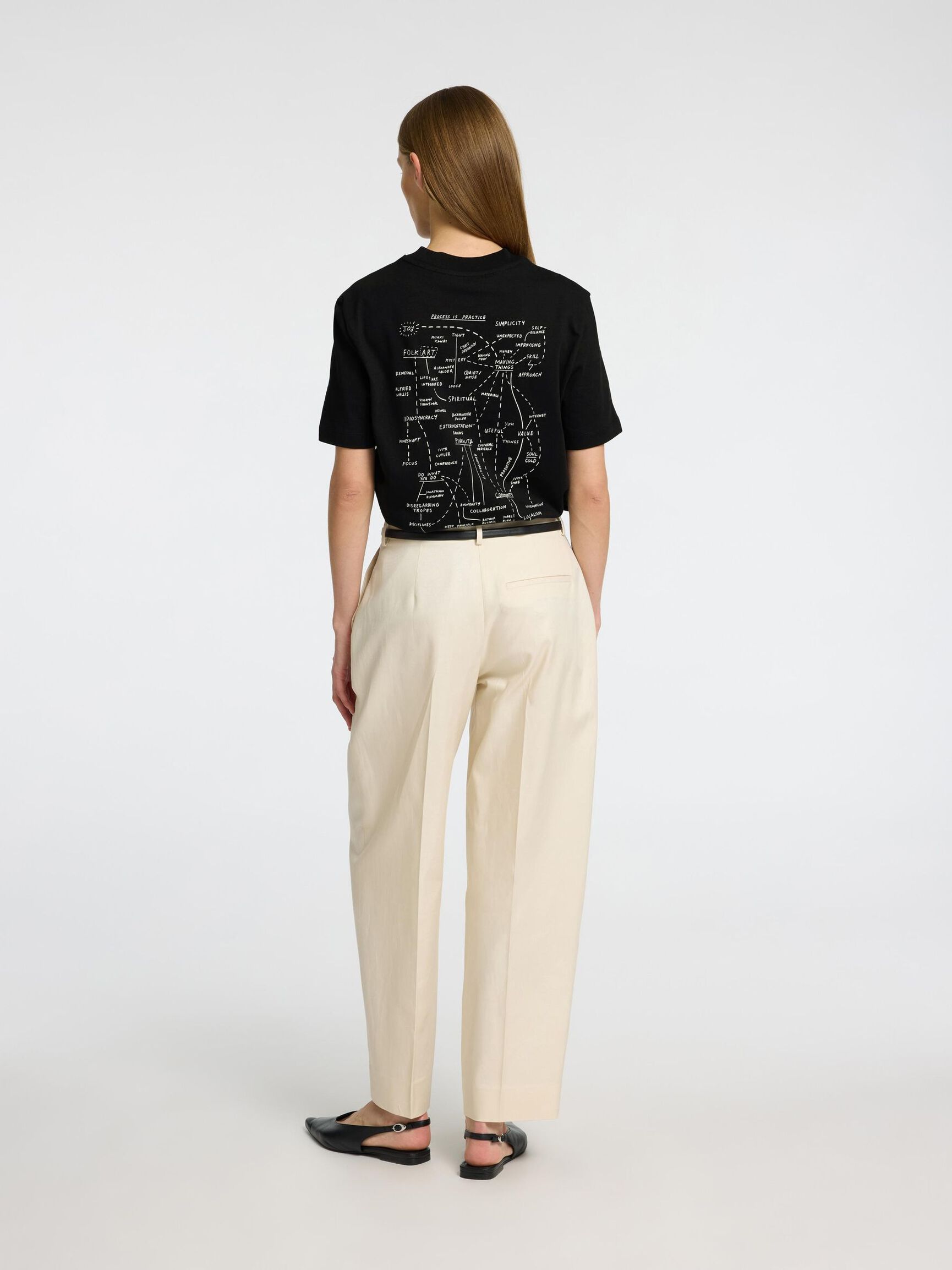 PRINTED RELAXED FIT T-SHIRT, Black, highres