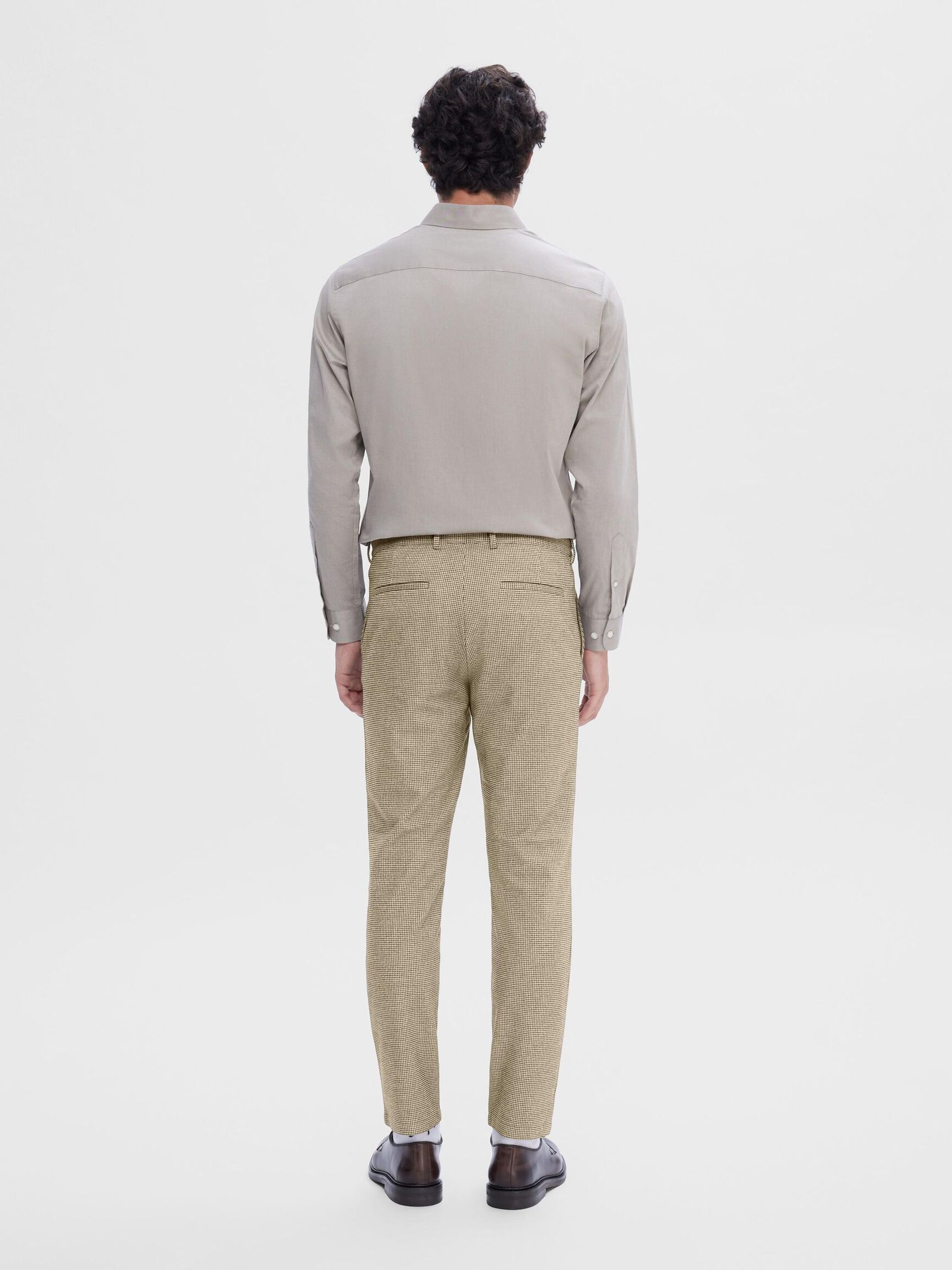 175 SLIM FIT BUKSER, Sand, highres