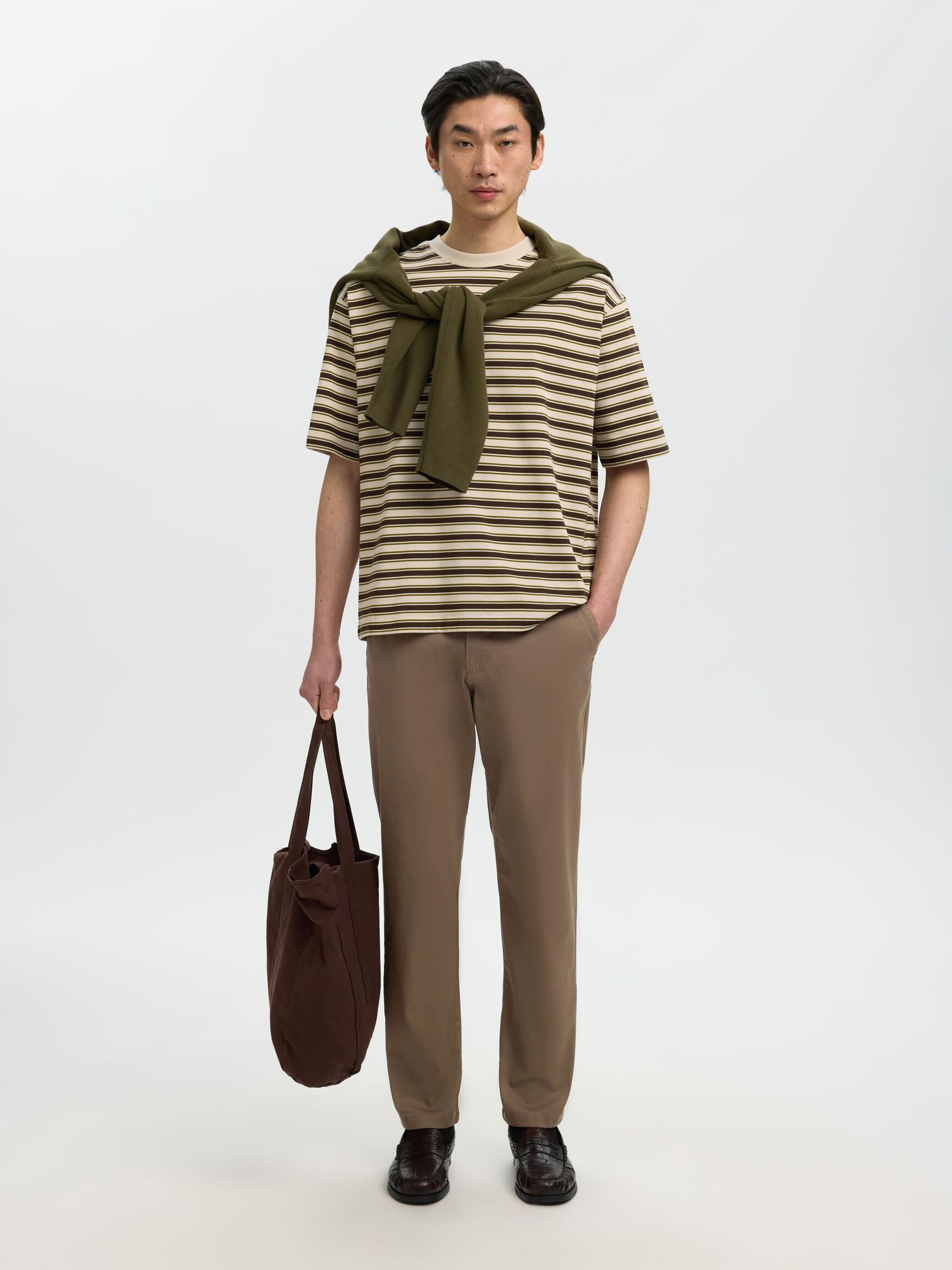 175 SLIM FIT FLEX CHINOS, Chocolate Chip, highres