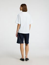 RELAXED FIT BORDURING T-SHIRT, Egret, highres