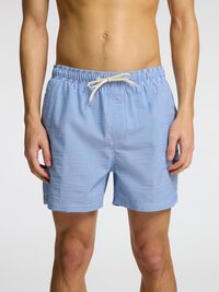 SEERSUCKER BADESHORTS, Nautical Blue, highres